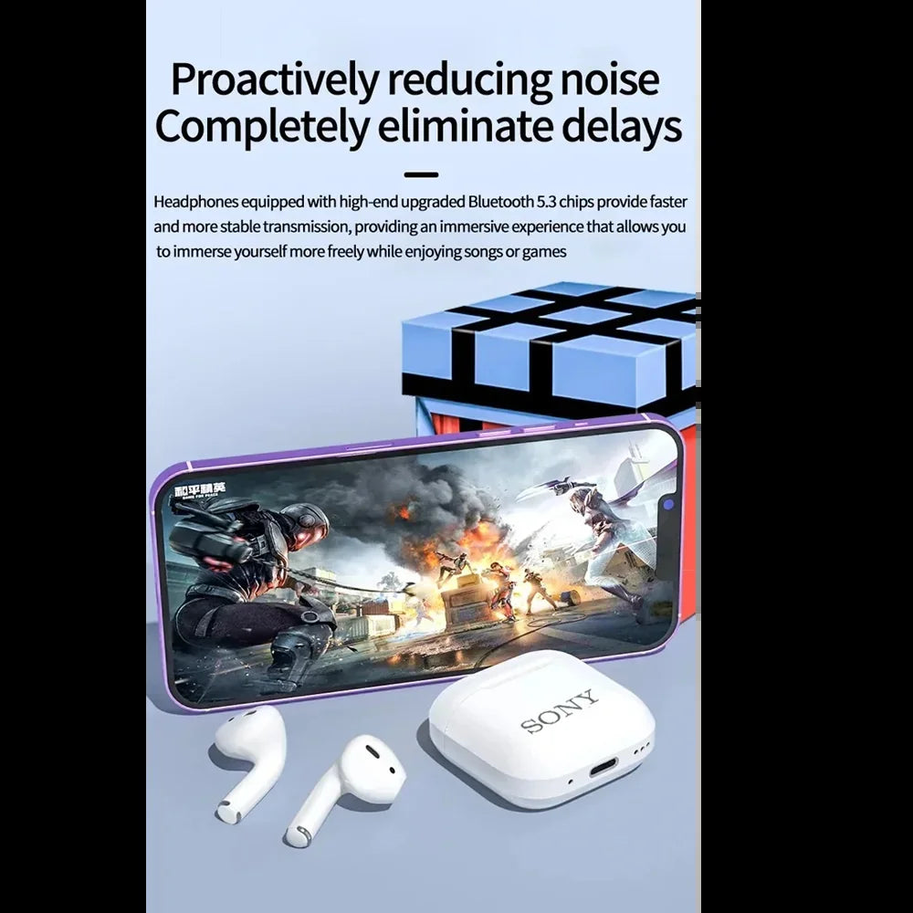 Sony TWS Bluetooth Earphones Wireless Bluetooth Headset Noise Cancelling Earbuds with Mic Pro5 Wireless Headphones for IPhone - Universal Market