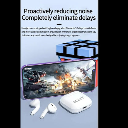 Sony TWS Bluetooth Earphones Wireless Bluetooth Headset Noise Cancelling Earbuds with Mic Pro5 Wireless Headphones for IPhone - Universal Market