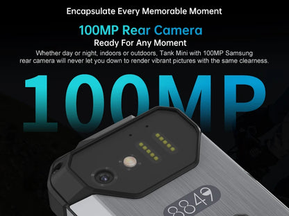 8849 Tank Mini Rugged Smartphone 16/24GB 256GB 5800mAh100Mp Camera Android 13 Cellphone 4.3 inch Waterproof Mobile Phone