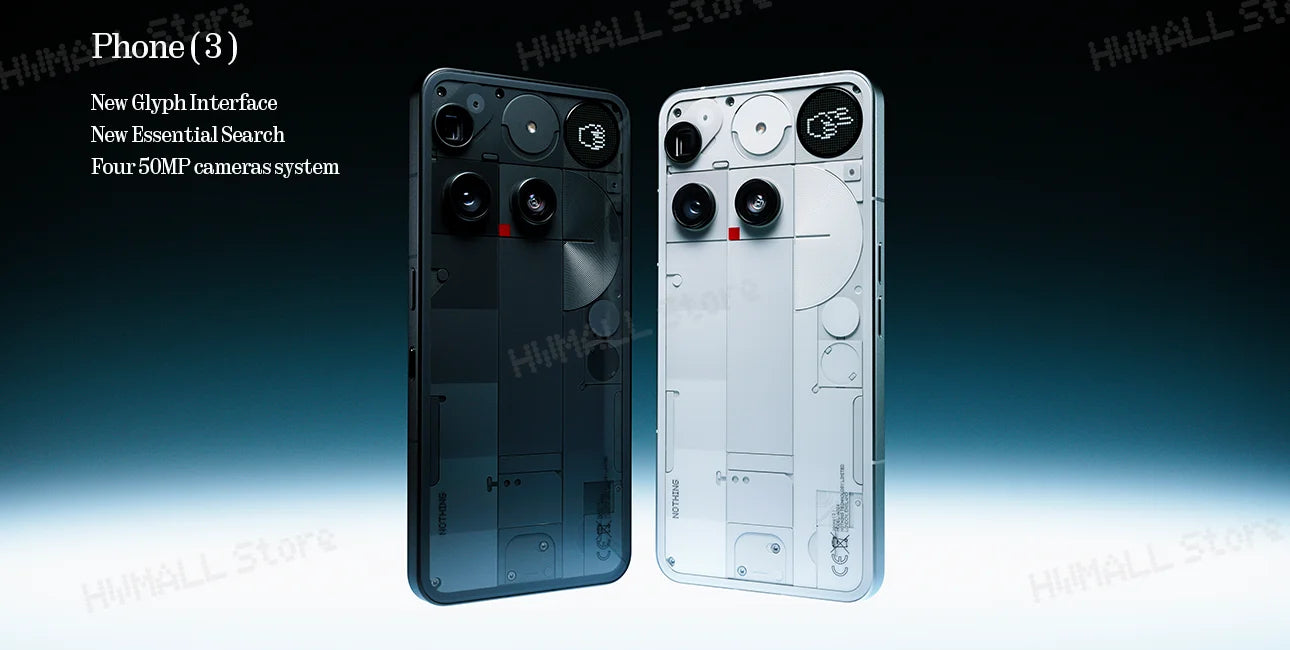 Global Version Nothing Phone (3) Qualcomm Snapdragon 8S Gen 4 6.77 AMOLED 120Hz Triple 50MP Camera 3 mics