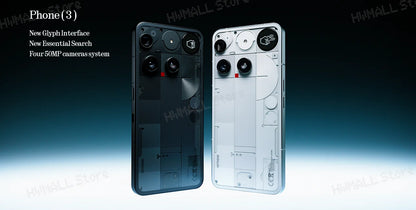 Global Version Nothing Phone (3) Qualcomm Snapdragon 8S Gen 4 6.77 AMOLED 120Hz Triple 50MP Camera 3 mics