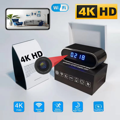 Improved HD 4K WiFi mini camera, upgraded infrared night vision, motion detection, remote viewing, HD wireless camera - Universal Market