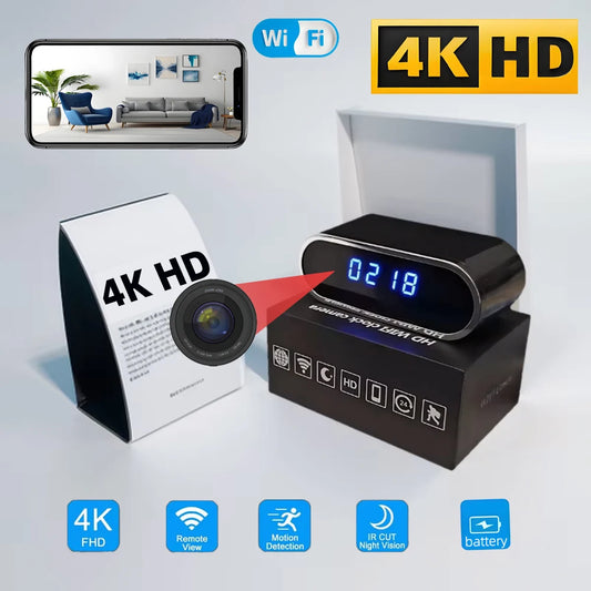 Improved HD 4K WiFi mini camera, upgraded infrared night vision, motion detection, remote viewing, HD wireless camera - Universal Market