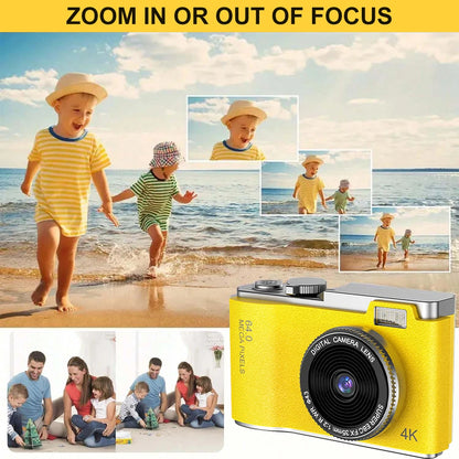 Kid Digital Camera for Children Camcorder Rechargeable Cameras Vlogging Camera 2.4" Rechargeable for Kid Beginner Photography - Universal Market