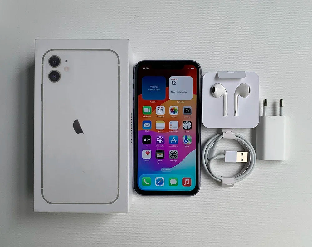 Apple iPhone 11 4GB RAM 64/128/256GB ROM Original Unlocked 6.1" Liquid Retina IPS LCD NFC 4G  iPhone 11 Cell Phone F - Universal Market