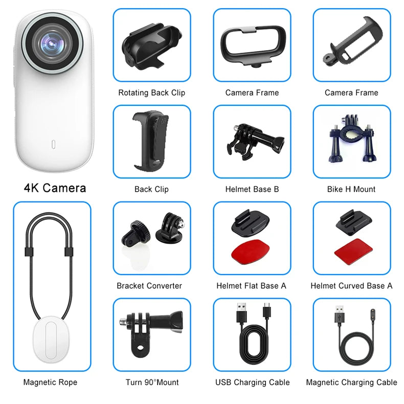 4K portable WIFI camera, sports bike camera, integrated helmet handlebar, motorcycle, road sports camera, mini UHD sports camera