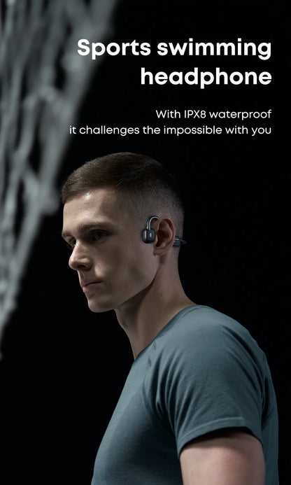 Xiaomi Bone Conduction Earphone IPX8 Wireless Open Headset Bluetooth 5.3 Swimming Bluetooth Headphones 32GB MP3 Sports Earbuds - Universal Market