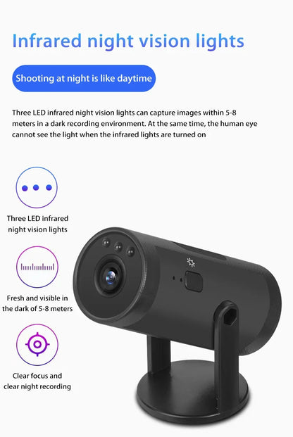 Surveillance Camera Wifi Wireless Remote Home High-Definition Infrared Night Vision Pet Cylinder 180 Degree Rotation Camera