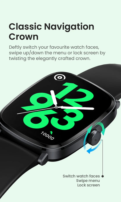 HAYLOU RS5 Smart Watch Men 2.01'' AMOLED Display 24H Health Monitoring Bluetooth Phone Calls AI Voice Assistant Sport Smartwatch