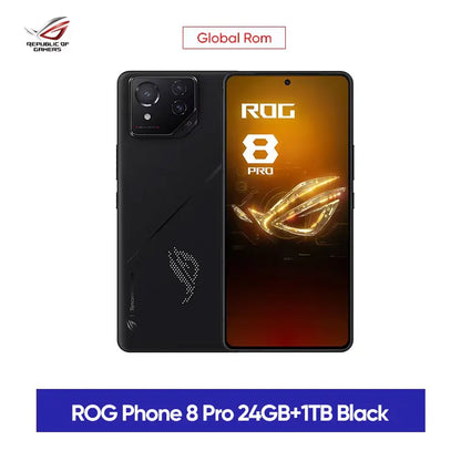 ASUS ROG 8 & 8 pro android 5G Gaming Phone Global Rom Snapdragon 8 Gen 3 6.78'' 165Hz AMOLED Screen 5500mAh 65W Fast Charge