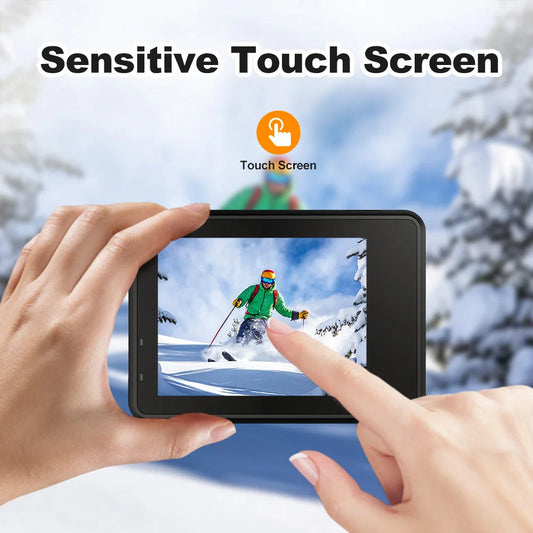 Ourlife 5K Action Camera 4K60FPS 2.0 Inch Touch Screen WiFi 170° Wide Angle 30M Waterproof Bicycle Motorcycles Sports Cameras