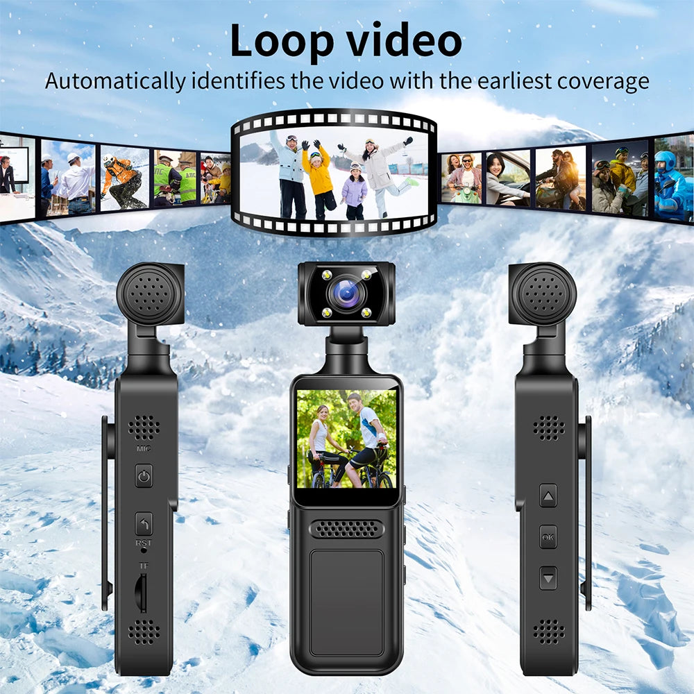 Ultra HD 4K WiFi Mini Camera Pocket Action Camera Wearable Camera 4K HD Camera Helmet Travel Bicycle Driver Recorder Camcorder - Universal Market