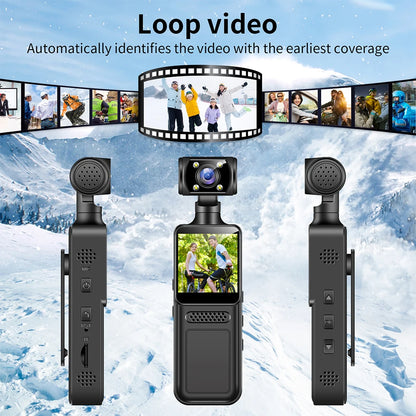 Ultra HD 4K WiFi Mini Camera Pocket Action Camera Wearable Camera 4K HD Camera Helmet Travel Bicycle Driver Recorder Camcorder - Universal Market