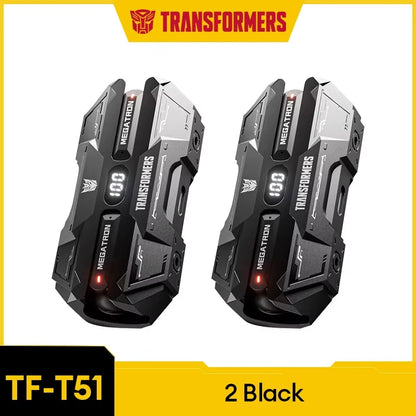 Choice TRANSFORMERS TF-T51 Bluetooth 5.4 TWS Earphones Low Latency Gaming Earbuds Long Endurance HiFi Music Headphones With mic - Universal Market