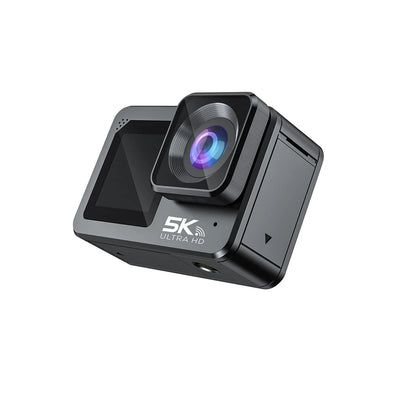 Action Camera F6W Wireless Mic 5K 4K60FPS 48MP 2.2" Touch LCD EIS Dual Screen Wi-Fi 170D Waterproof 30M 8X Zoom Sports Camera
