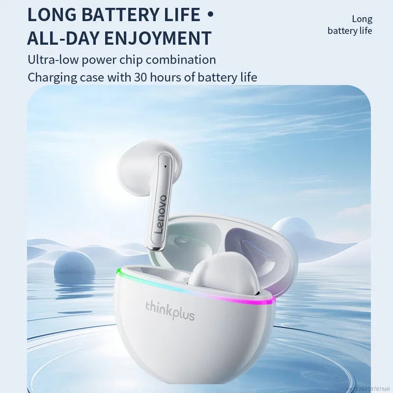 New Lenovo XT97 Mini Earphones Wireless Bluetooth 5.3 Headphones 13mm Dynamic Coil HiFi Stereo Earbuds HD Mic Game Music Headset - Universal Market
