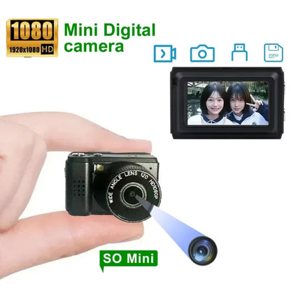 0-128G Mini 1080P Small Digtal Camera with Screen Bodycam Compact Kids Camcorder Indoor Outdoor Sport Video DV Recorder Body Cam