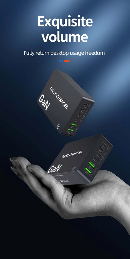 990W USB C GaN Charger 300W PD 3.3 PPS QC4.0 Multiport Fast Charging Station For Laptop iPhone 15 16 Samsung Macbook Pro Tablet