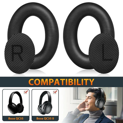 Replacement Ear Pads Earpads Headband for Bose QuietComfort QC 2 15 25 35 Ear Cushion QC2 QC15 QC25 QC35 SoundTrue Headphones - Universal Market