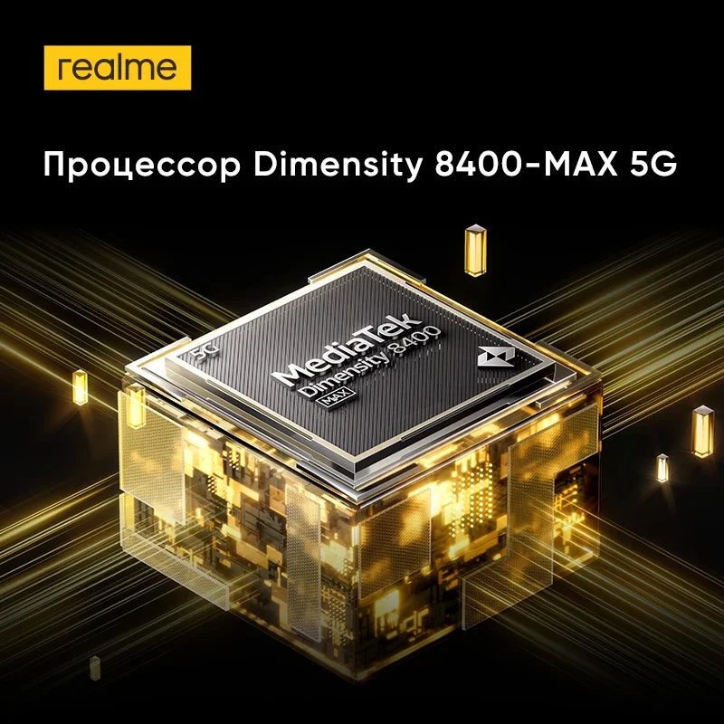 [Russian Version] Smartphone realme GT 7T 5G Dimensity 8400-MAX Chipset 7000mAh Battery 120W Charge 50MP Sony OIS Camera NFC