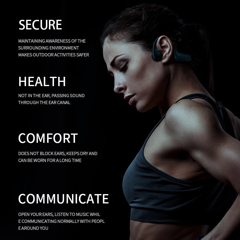Xiaomi Mijia Bone Conduction Earphones Bluetooth 5.3 Sports Wireless Headphones Ear Hook Waterproof Headset for Running Driving - Universal Market