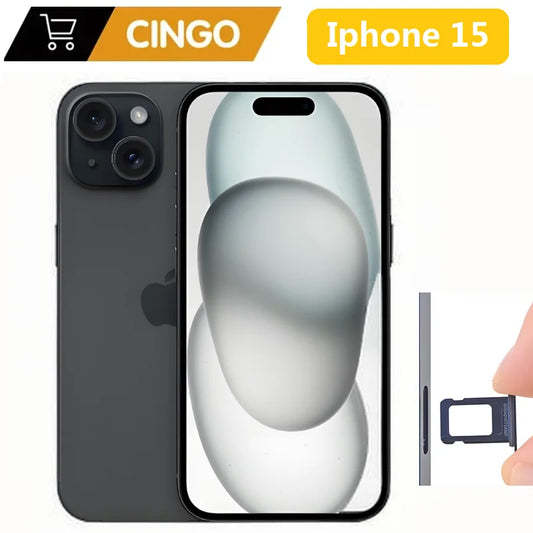 Original IPhone 15 128GB 256GB ROM entity SIM 6.1' original organic light emitting diode 6GB RAM Face ID NFC A16 5G iPhone phone