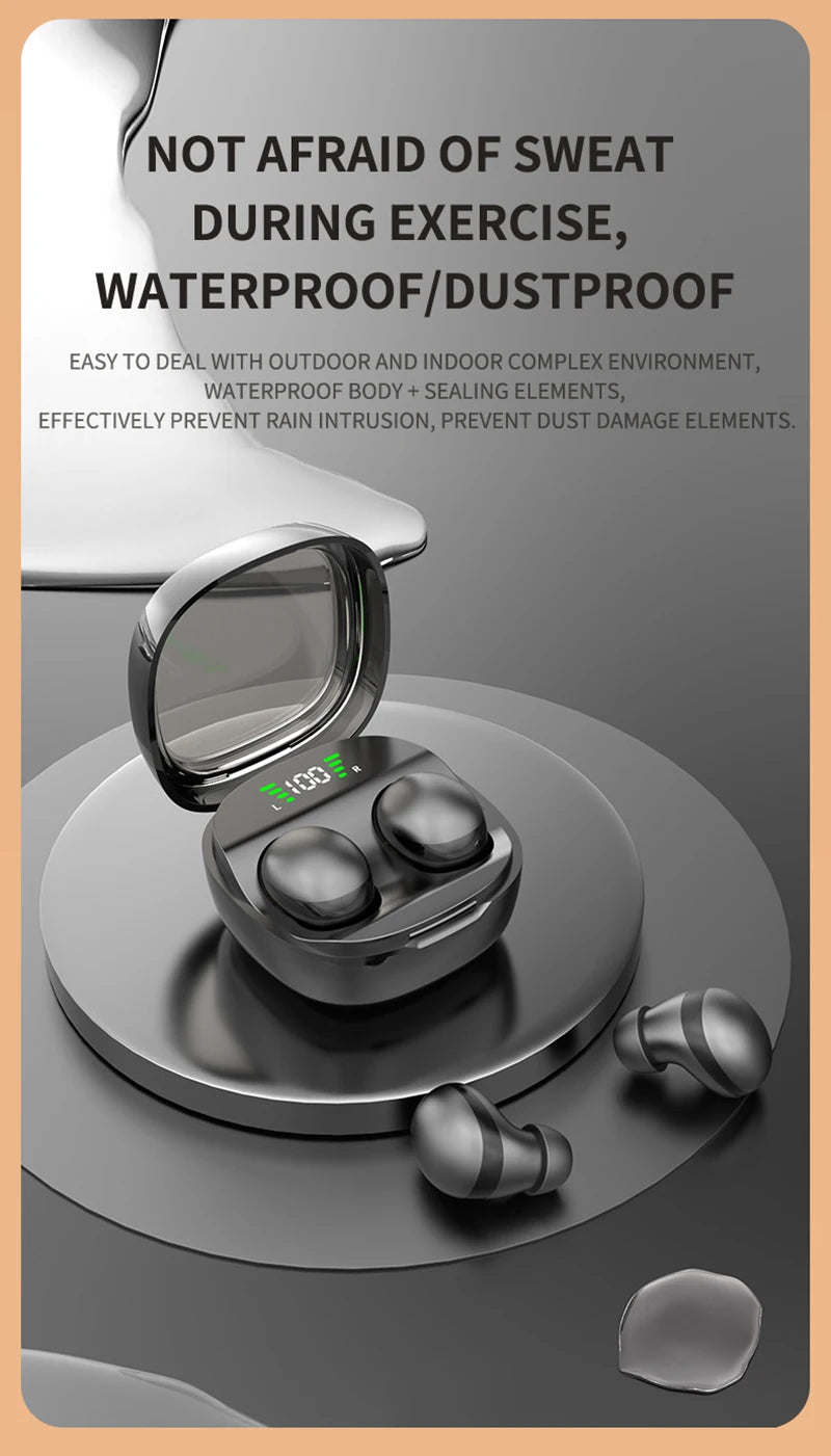 Xiaomi Mini Wireless Bluetooth 5.3 Headset Small Earbuds Sleep Work Music Sports Invisible HD HIFI Bass Sound Quality Earphones - Universal Market
