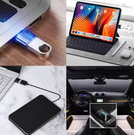 Mini Type C to USB Adapter 3.0 USB-C Male OTG A Female Data Connector For MacBook Pro iPad Mini 6/Pro MacBook Air Type C Device - Universal Market