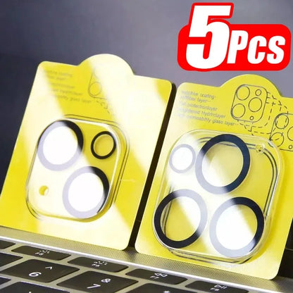 1-5 pieces tempered glass for iPhone 17 16 15 14 13 Pro Max Plus Mini camera lens protector black circle screen protector lens f