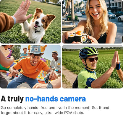POV Camera with Magnetic Body Clip Small Body Wearable Camera 128G 1080P Small Tiny Outdoor Vlog Recorder Action Camera Sport DV