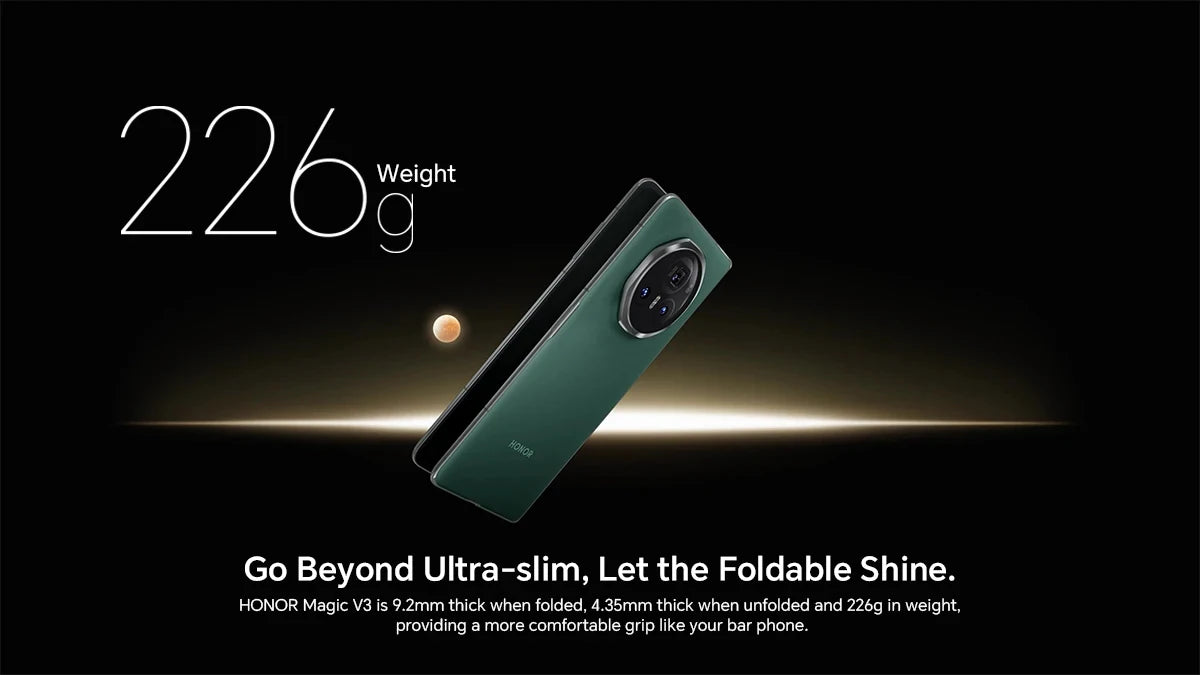 Honor Magic V3 Global Version 5G Foldable 7.92'' LTPO AMOLED 120Hz Display 50MP Cameras Snapdragon 8 Gen 3 5150mAh 66W NFC