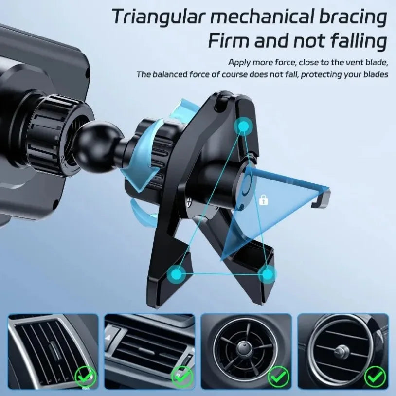 Wireless Car Charger Mount Holder for Samsung Galaxy Z Fold 7 6 5 4 3 2 Fast Charging Phone Holder for iPhone 17 16 15