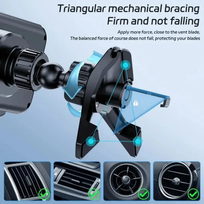 Wireless Car Charger Mount Holder for Samsung Galaxy Z Fold 7 6 5 4 3 2 Fast Charging Phone Holder for iPhone 17 16 15