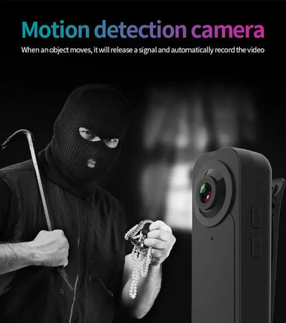 HD 1080P Mini Camera With 64G Card Clip Digtal Bodycam Video Recorder Night Vision Motion Detect PC Webcam Camcorder Micro Body - Universal Market