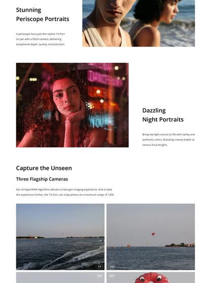 Unlocked realme 14 Pro Plus 5G NFC Snapdragon 7s Gen 3 50MP 3X Periscope OIS Camera 6.83" Curved Screen 6000mAh Battery IP69