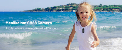 POV Camera with Magnetic Body Clip Small Body Wearable Camera 128G 1080P Small Tiny Outdoor Vlog Recorder Action Camera Sport DV