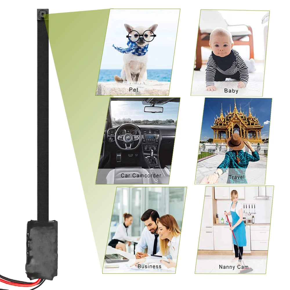 1080P HD Mini WiFi Camera Diy Module Nanny Video Recorder 4K Home Security Micro Camcorder Alarm RemoteControl Monitor hidden TF - Universal Market