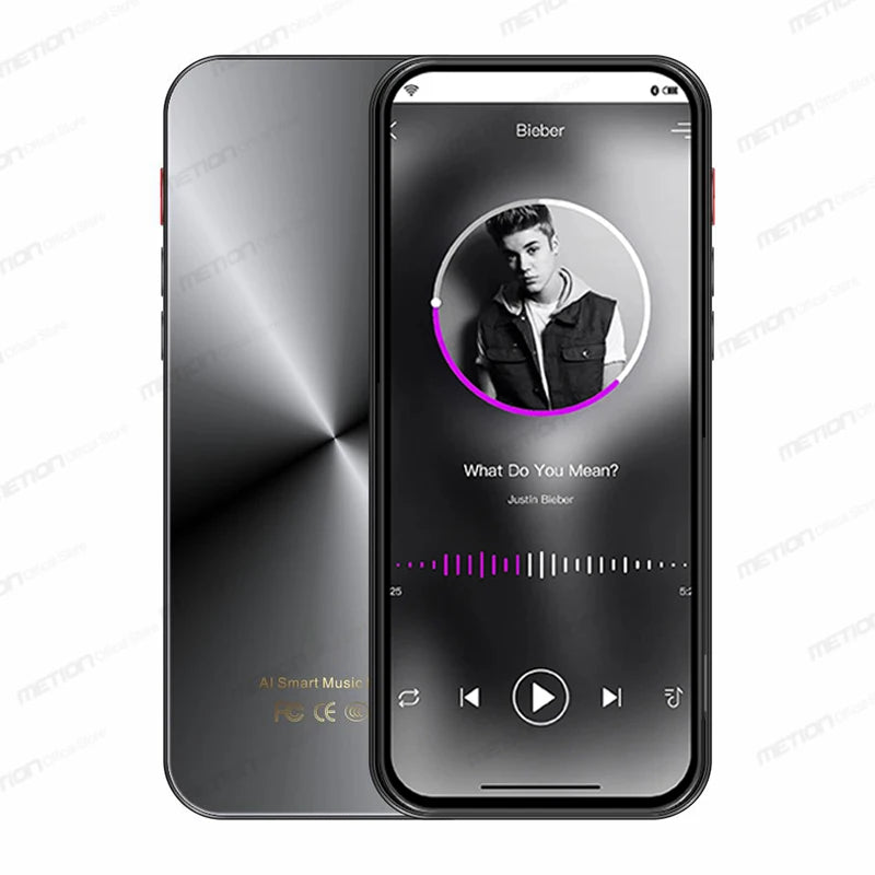 MP3 Mp4 Player Bluetooth 5.0 Wifi MP5 Android with Multiple Language/Google Service/youtube/Spotify/Free APP/Speaker/Browser/FM