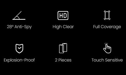 UGREEN 2PCS Privacy Screen Protector For iPhone 15 14 13 Pro Max Anti-Spy Tempered Glass For iPhone 14 Plus Screen Protectors