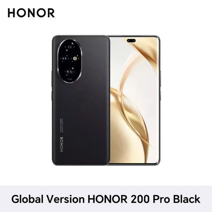 HONOR 200 Pro Global Version 6.78'' 5G Smartphone Snapdragon 8s Gen 3 120Hz AMOLED Display 5200mAh Battery 100W SuperCharge