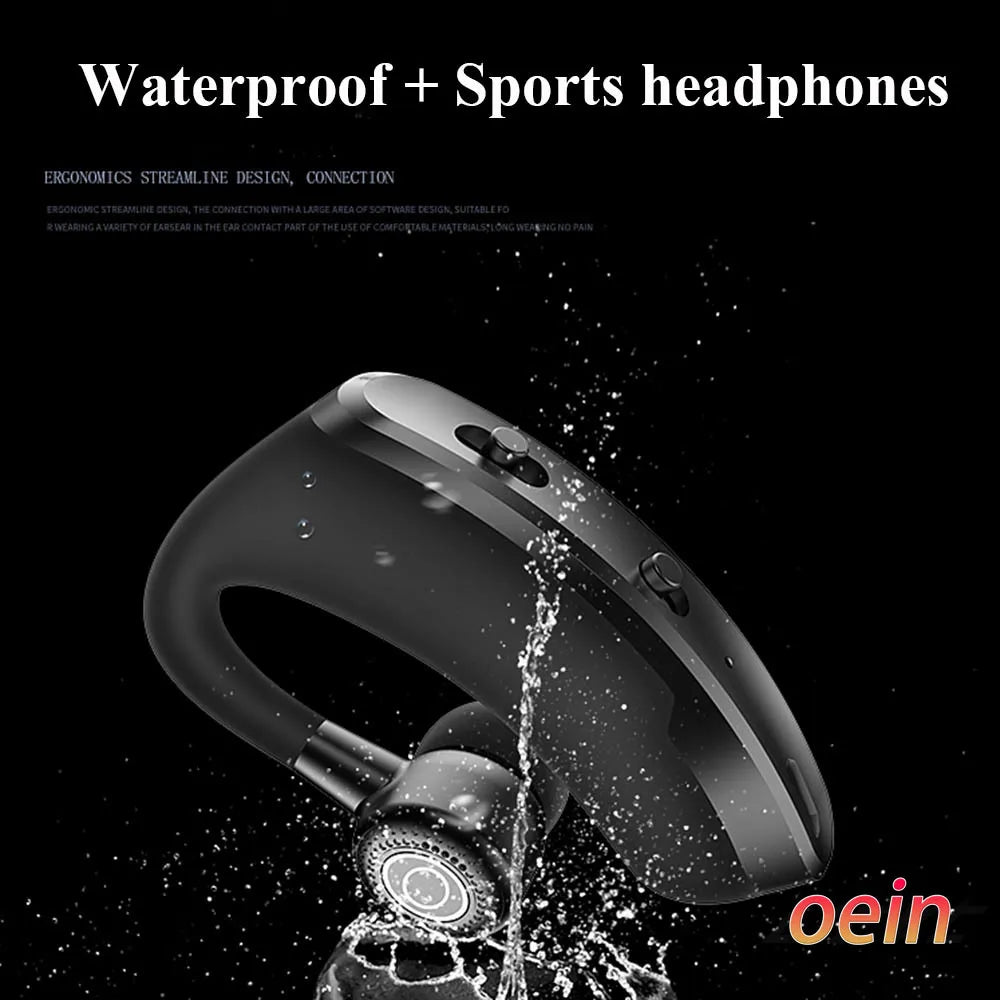 V9 earphones Bluetooth headphones Handsfree wireless headset Business headset Drive Call Sports earphones for iphone Samsung - Universal Market