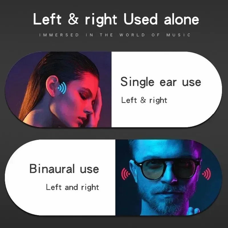 New Original T75 Bone Conduction Wireless Bluetooth 5.3 Headphones Sports Earphones HiFi Sound Quality Waterproof TWS Headset - Universal Market