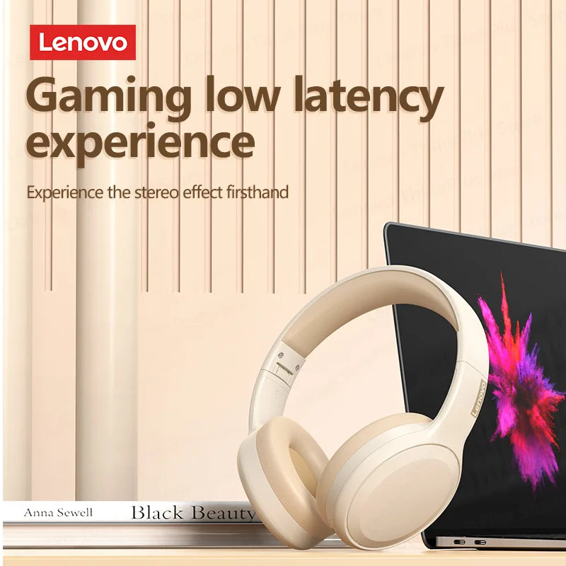 Original Lenovo th30 wireless earphone Bluetooth earphone 5,0 foldable headset sports earphone gaming earphone - Universal Market