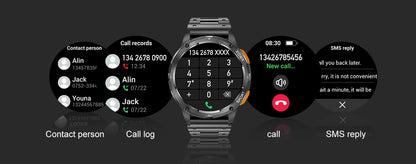 Smart Watch AK59 Bluetooth Call AI Voice 1.43inch AMLOED HD Large Screen Heart Rate Outdoor Sport Men Women Smartwatch