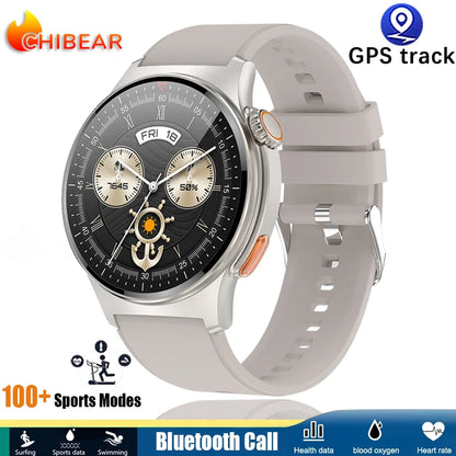 2025 New Outdoor Sport Smart Watch GPS Track Health Monitoring AI Voice Waterproof Fitness Bluetooth Call Smartwatch For HUAWEI