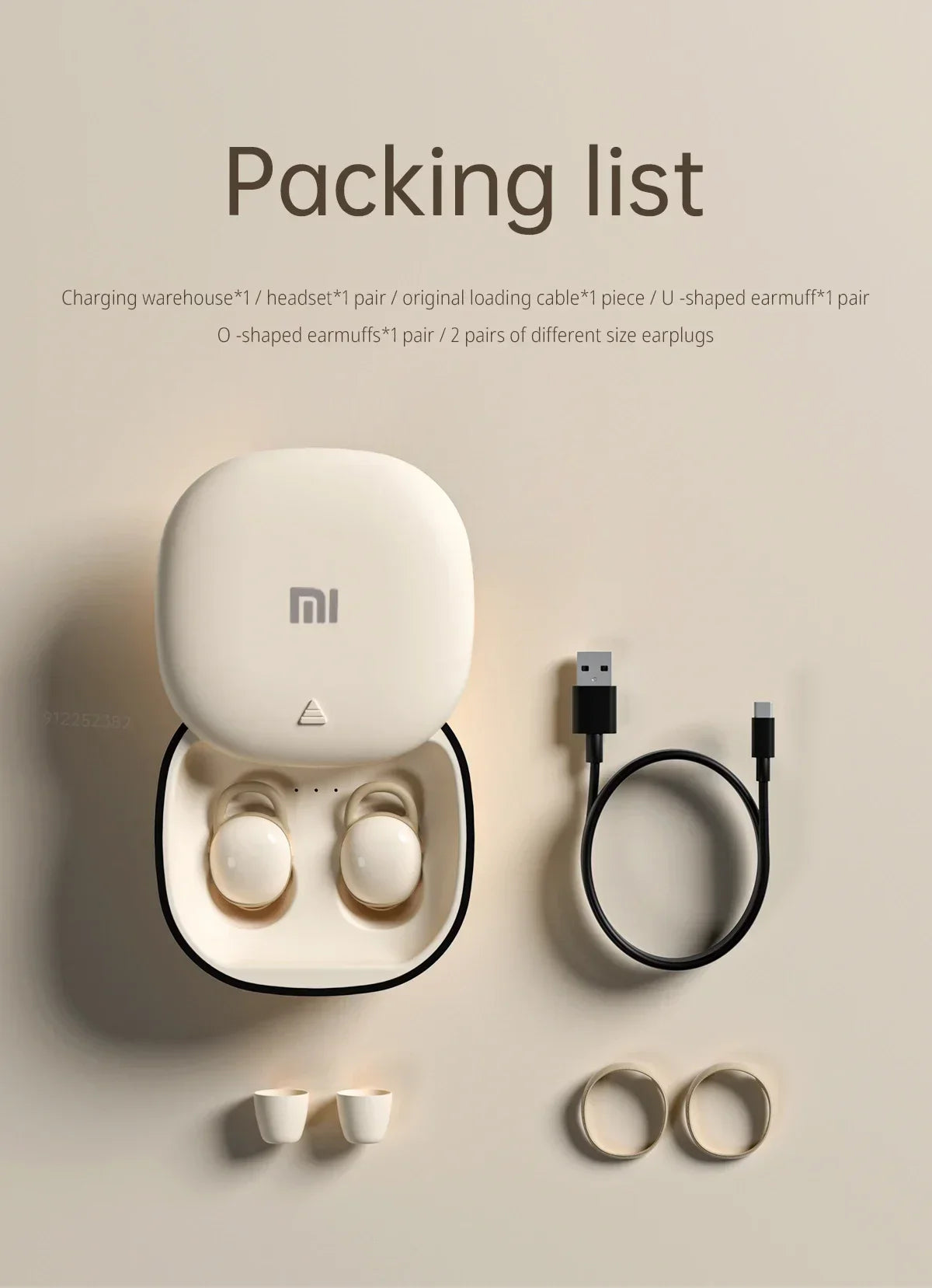 Xiaomi Bluetooth Earphones 999 TWS Sleep Noise Reduction Invisible Earphones in Ear Wearing Comfortable Sleep Earphones - Universal Market