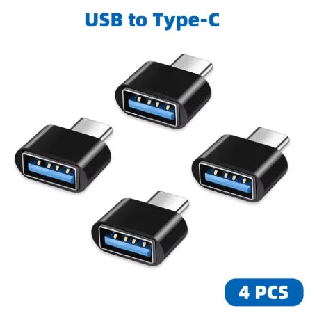 Mini Type C to USB Adapter 3.0 USB-C Male OTG A Female Data Connector For MacBook Pro iPad Mini 6/Pro MacBook Air Type C Device - Universal Market