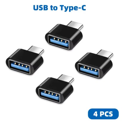 Mini Type C to USB Adapter 3.0 USB-C Male OTG A Female Data Connector For MacBook Pro iPad Mini 6/Pro MacBook Air Type C Device - Universal Market