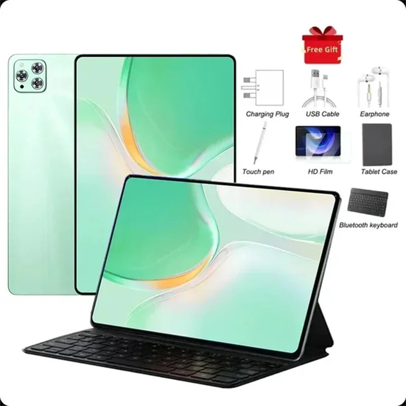 2025 Original 12inch Pad Air Pro Tablet PC 20000mAh Snapdragon 870 Android 14 16GB RAM 1TB ROM 5G Dual SIM GPS 5K 4G WIFI Tablet