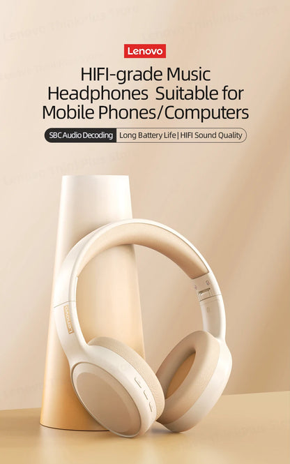 Original Lenovo th30 wireless earphone Bluetooth earphone 5,0 foldable headset sports earphone gaming earphone - Universal Market